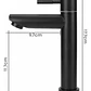 Llave Lavamanos Baja Recta Agua Fría Negro Mate - Miniatura 6
