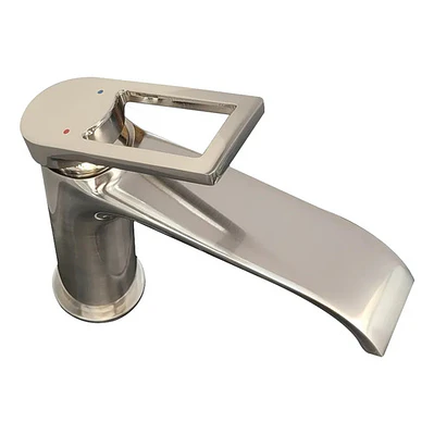 Llave Grifo Lavamanos Bajo Níquel Monocontrol Alta Gama