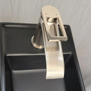 Llave Grifo Lavamanos Bajo Níquel Monocontrol Alta Gama