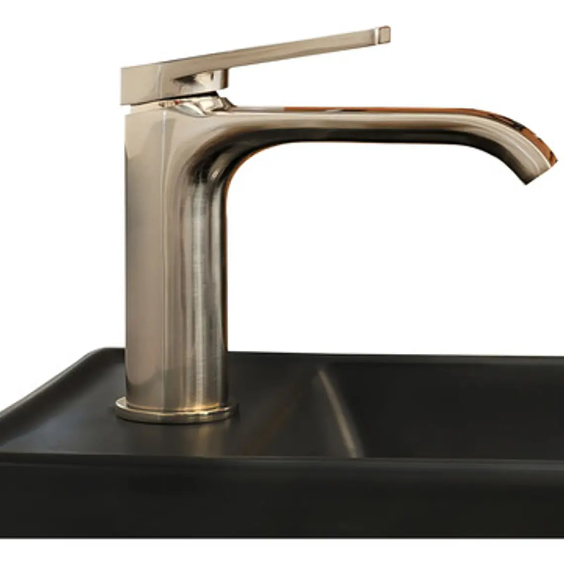 Llave Grifo Lavamanos Bajo Níquel Monocontrol Alta Gama 6