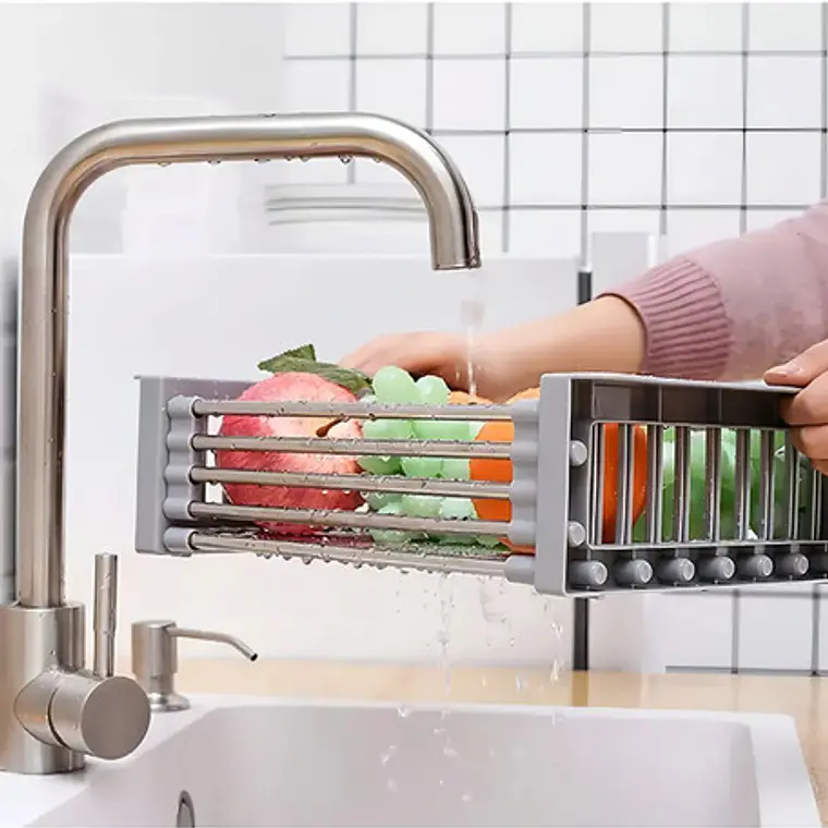 Secador Escurridor De Loza Frutas Verduras Plegable 4