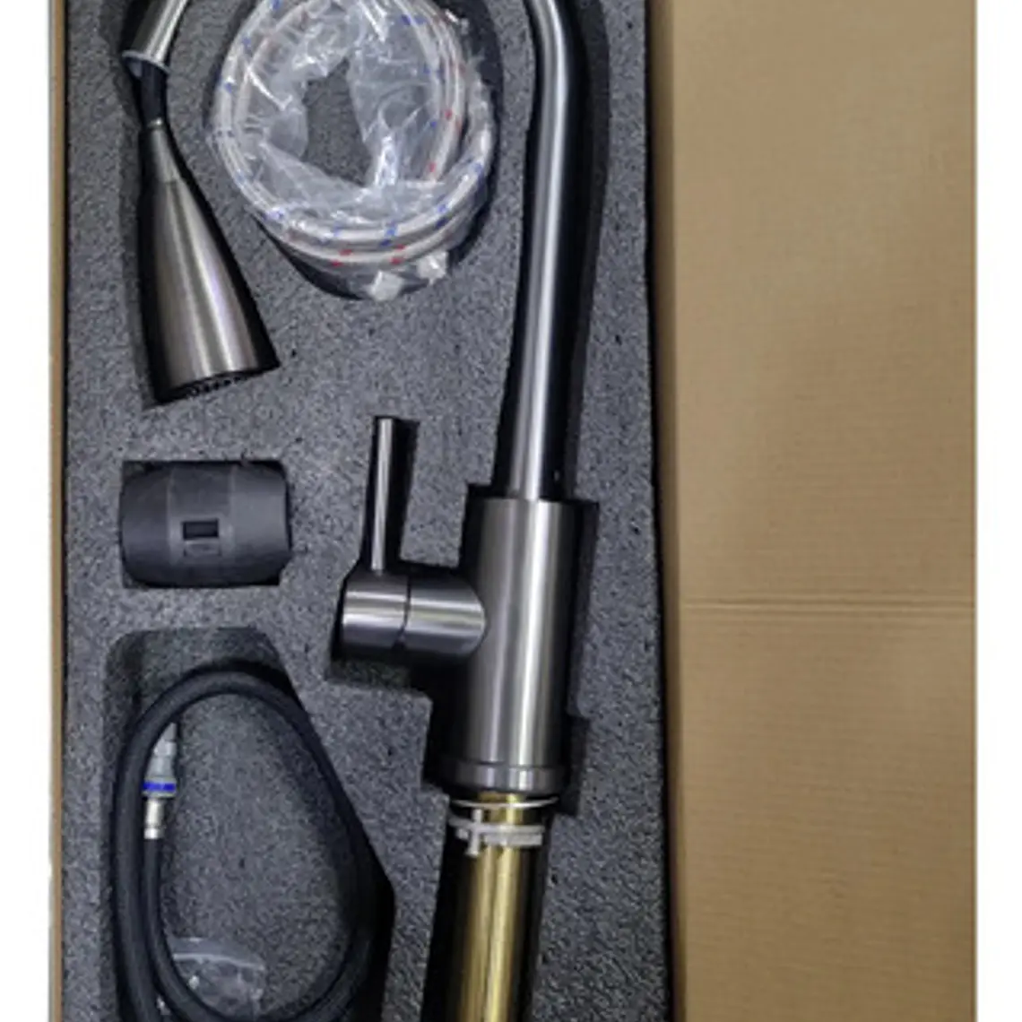 Llave Grifo Lavaplatos Monocontrol Extraíble Acero Inox 2