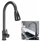 Llave Grifo Lavaplatos Monocontrol Extraíble Acero Inox - Miniatura 3