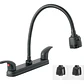 Llave Mezclador Lavaplatos Acero Flexible 8 Pulgadas Negro - Miniatura 1
