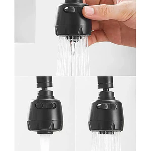 Llave Mezclador Lavaplatos Acero Flexible 8 Pulgadas Negro