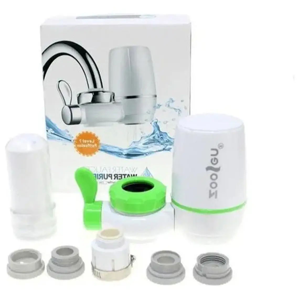 Filtro Purificador De Agua Para Adaptador De Grifo Color Blanco 1