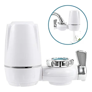Filtro Purificador De Agua Para Adaptador De Grifo Color Blanco