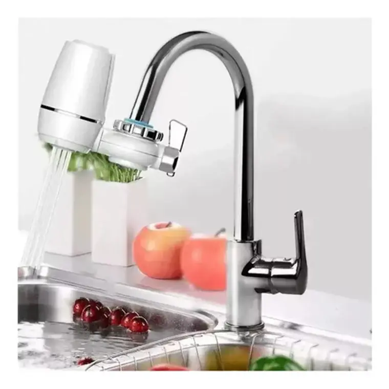 Filtro Purificador De Agua Para Adaptador De Grifo Color Blanco 6