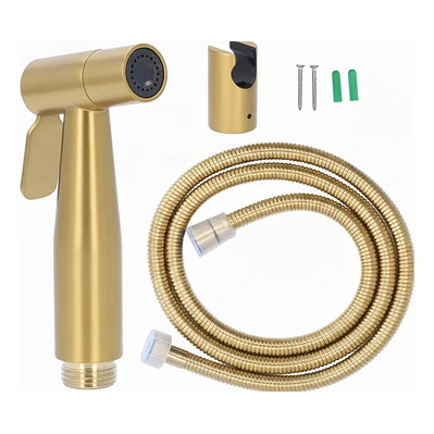 Ducha Bide Sanitario Dorado Mate Acero Inoxidable
