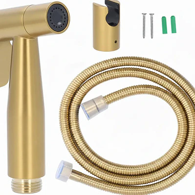 Ducha Bide Sanitario Dorado Mate Acero Inoxidable