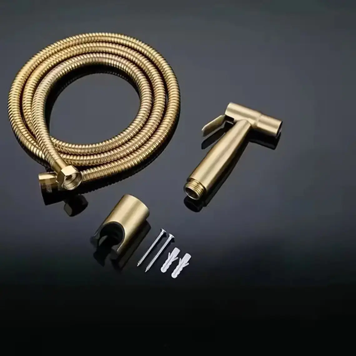 Ducha Bide Sanitario Dorado Mate Acero Inoxidable 3