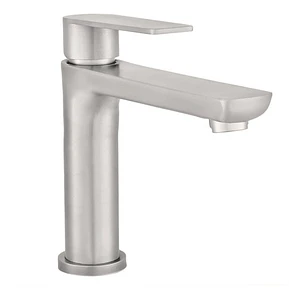 Llave Lavamanos Baja Acero Inoxidable