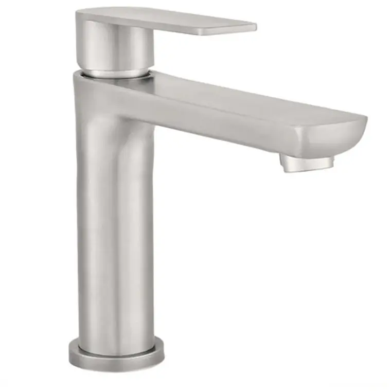 Llave Lavamanos Baja Acero Inoxidable 1