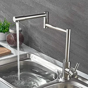 Llave Grifo Lavaplatos Monocontro Escualizable Acero Inox
