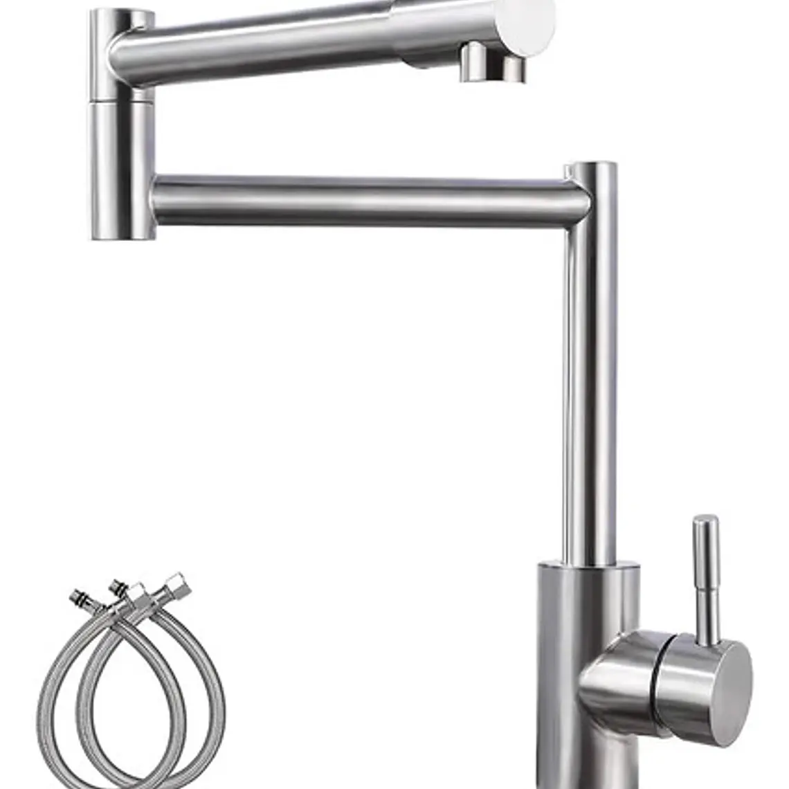 Llave Grifo Lavaplatos Monocontro Escualizable Acero Inox 7