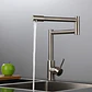 Llave Grifo Lavaplatos Monocontro Escualizable Acero Inox - Miniatura 10