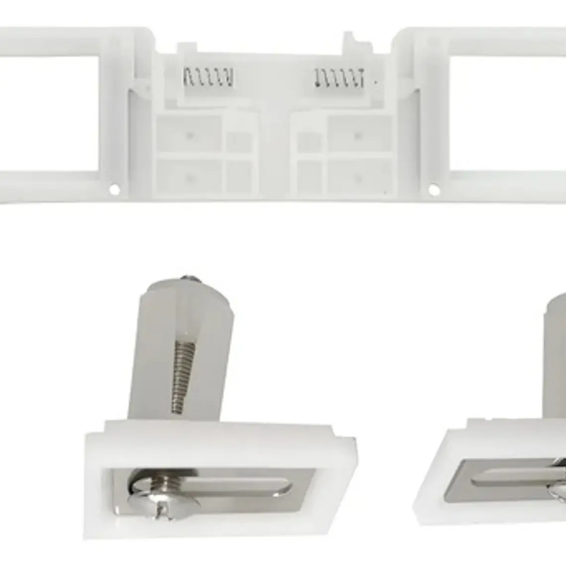 Kit Repuesto Regleta Asiento Sanitario+tornillo Plástico 1