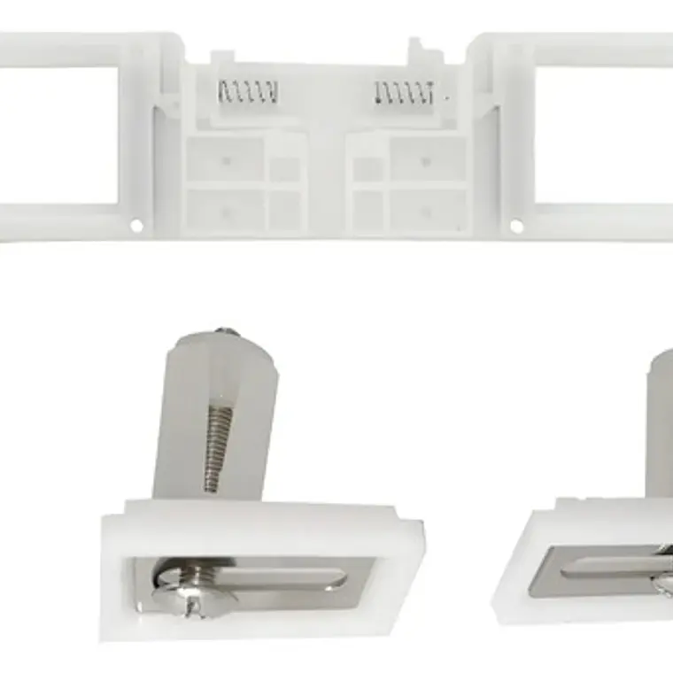 Kit Repuesto Regleta Asiento Sanitario+tornillo Plástico 1