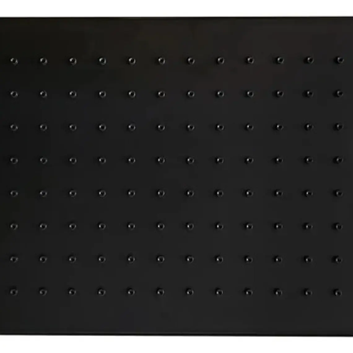 Regadera Ducha Para Baño Rectangular Negro Mate Negro Mate 7