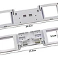 Repuesto Regleta Tapa Asiento Plástico Blanca - Miniatura 2
