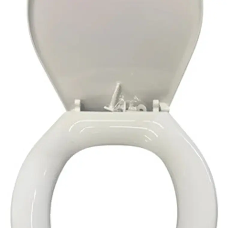 Tapa + Asiento Sanitario Ferreintegral Redondo Estándar Color Blanco 1