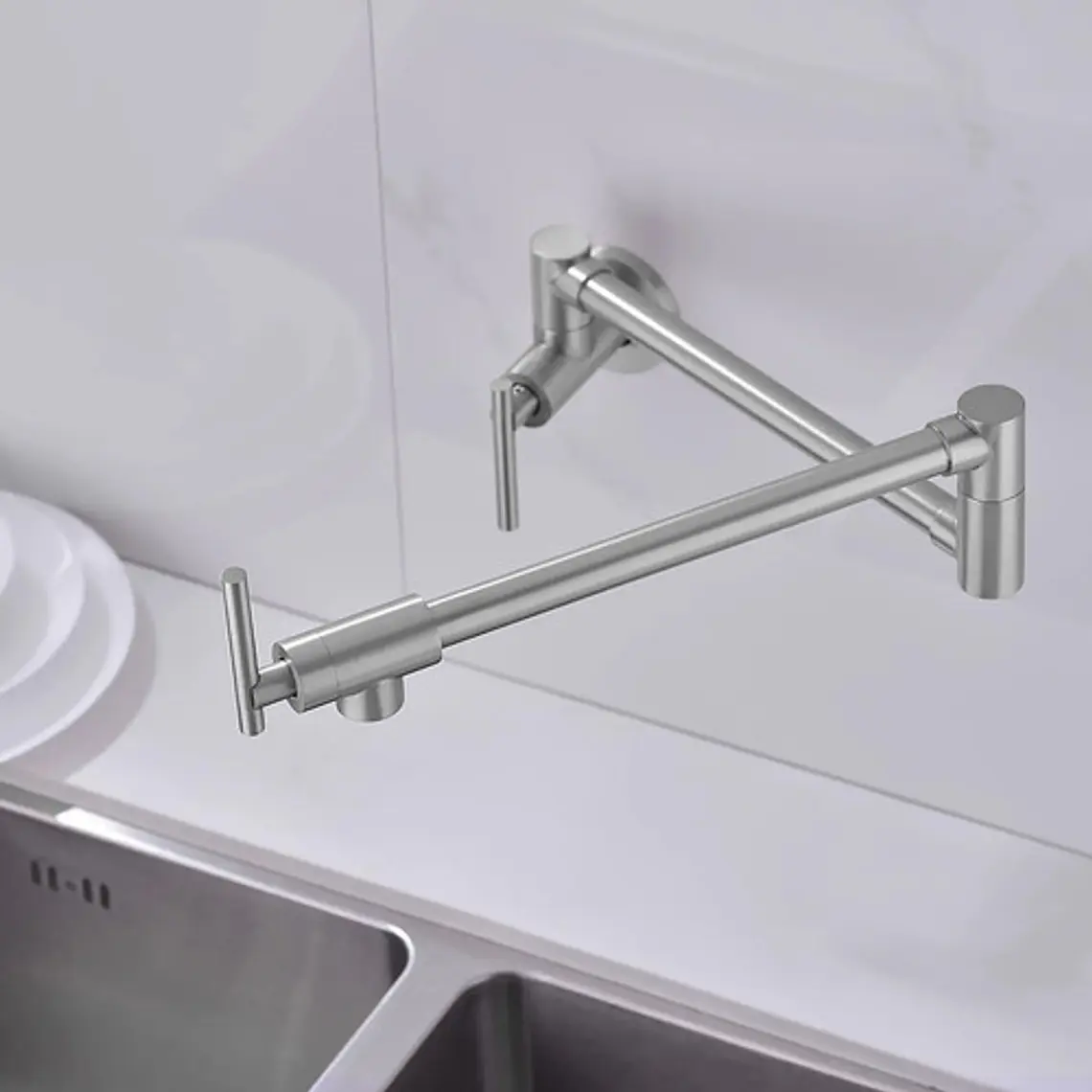 Llave Grifo Llena Ollas Escualizable Acero Inox 304 1