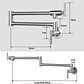 Llave Grifo Llena Ollas Escualizable Acero Inox 304 - Miniatura 6