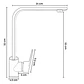 Llave Grifo Lavaplatos Monocontrol En Acero Negro Mate - Miniatura 7
