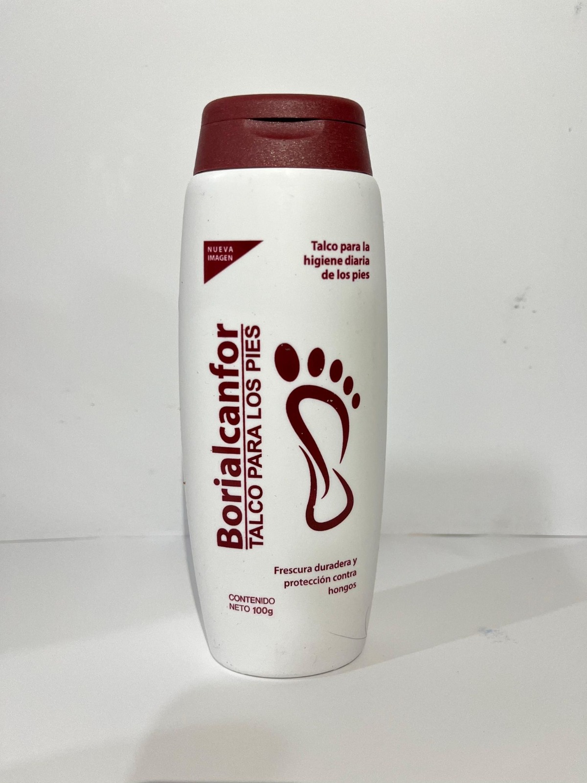 Borialcanfor talco pies 100g