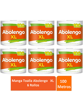 Toalla abolengo XL 100mt x6un Manga
