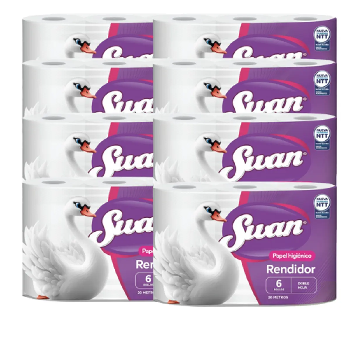 Swan Papel Higiénico – 48 Rollos de 20 metros Manga 