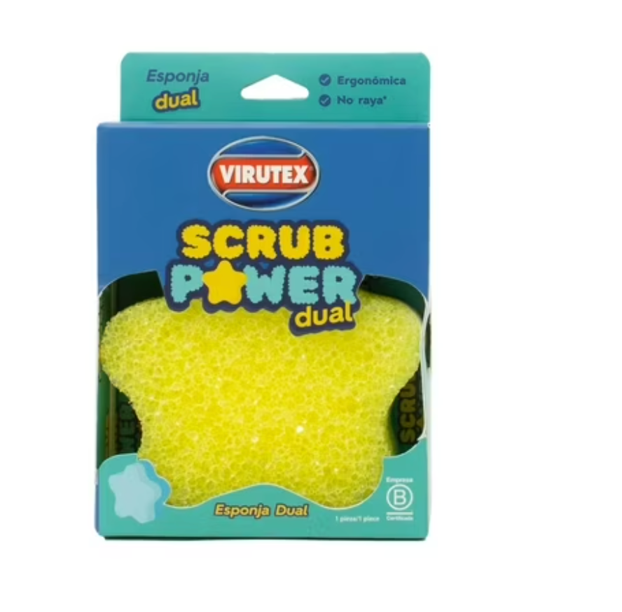 Esponja virutex scrub 1un