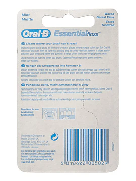 Oral-B Essential floss Hilo dental 50m