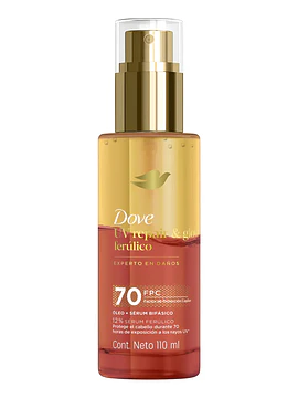 Dove Óleo Bifásico Uv Repair + Glow Ferúlico 110 Ml