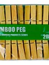  Bambú Pinzas para ropa  Tenazas Colgadores Lavandería