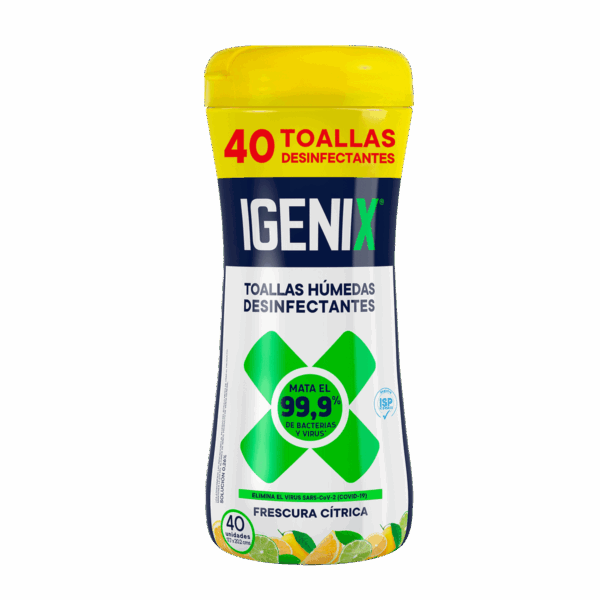 Toallas desinfectantes igenix 40un