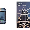Aplique Solar De Pared Para Exterior Pack De 2 Bicolor
