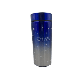 Termo Vasos Digital Led Térmico - Estrella/Azul