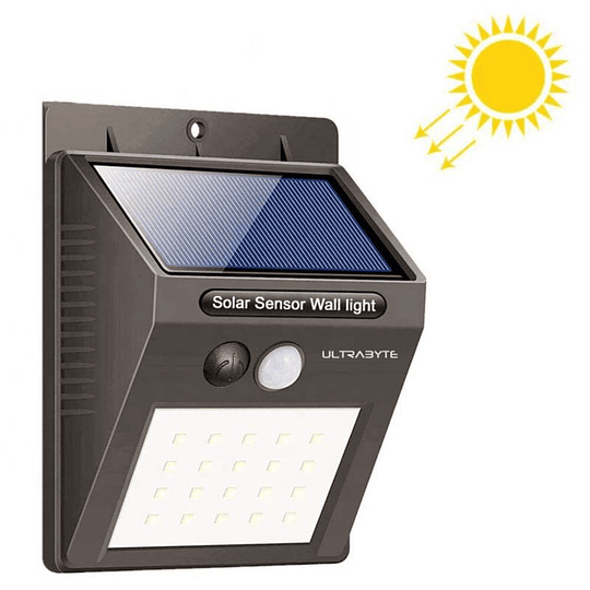 Pack 6 Focos Lámparas Solares Con Sensores De Movimiento 20 Led