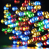 Luz Navidad Solar 100 Led 10 Metros Colores X4