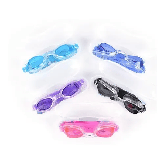 Gafas Lentes De Natación Ajustables Para Niños  Color Azul