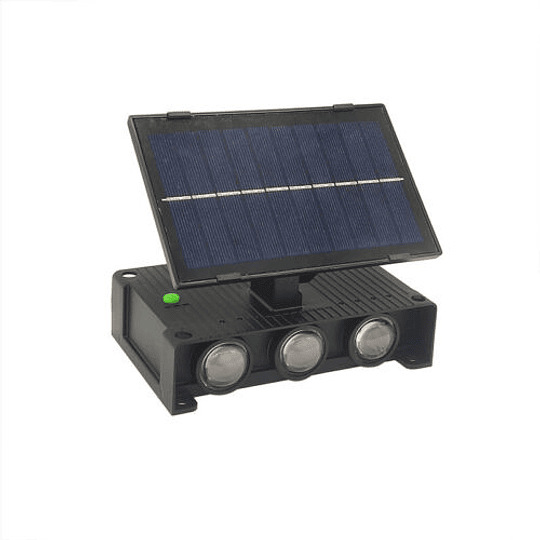 Foco Led Panel Solar Rgb Lampara Luz Exterior Pared x 2 unidades