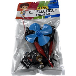 Kit Circuito Eléctrico Escolar, Motor Y Hélice / 7 Piezas 