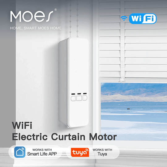 Motor Inteligente Wifi Para Cortinas Roller Control Remoto