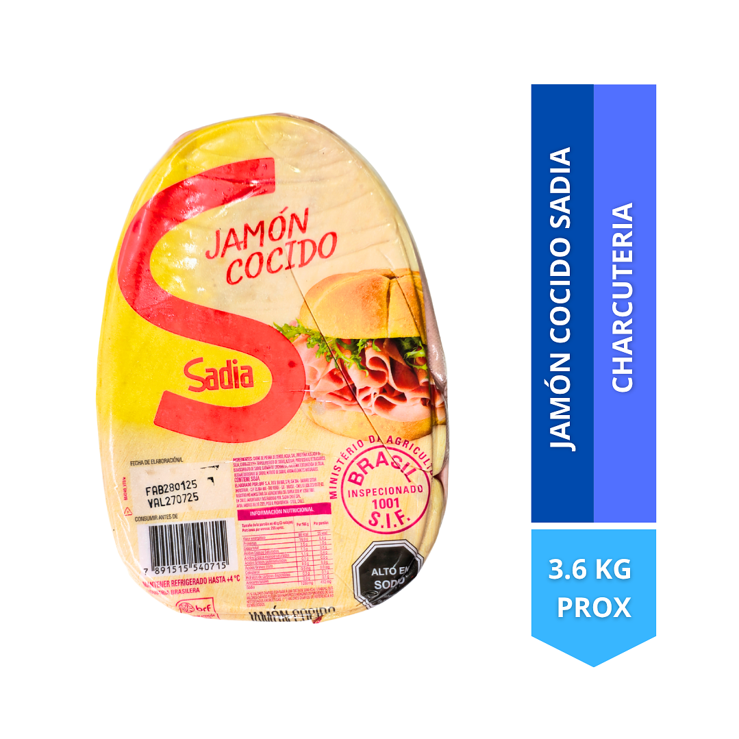 Jamón Cocido Sadia 1