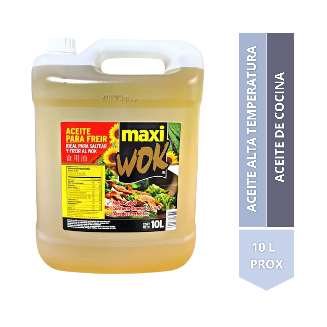 Aceite Maxiwok alta temperatura 10L  1