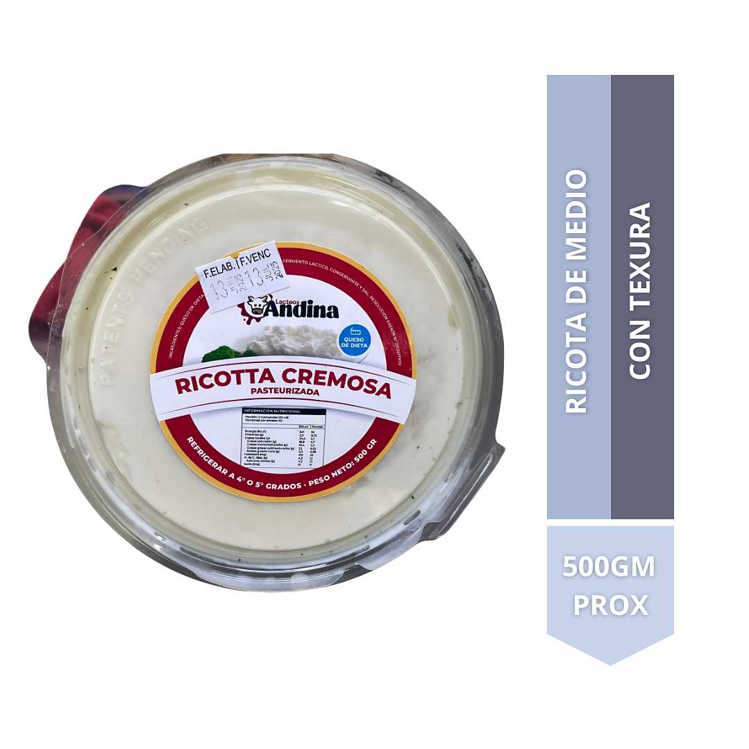 Ricota de 500ML 1