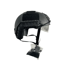 CASCO TÁCTICO CON VISERA