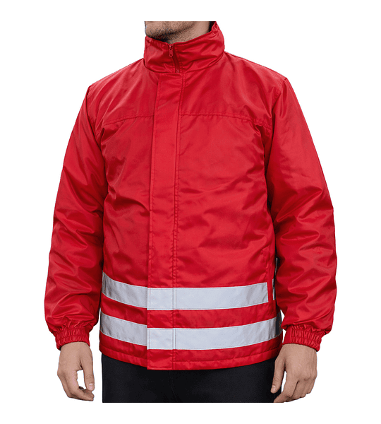 PARKA GUARDIA CON REFLECTANTE Y BORDADO CUMPLE DECRETO 867 