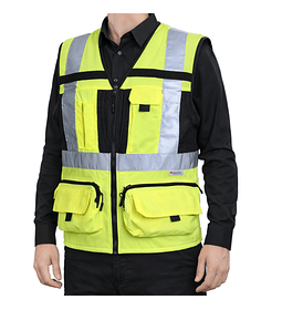 CHALECO GEÓLOGO MINERO AMARILLO